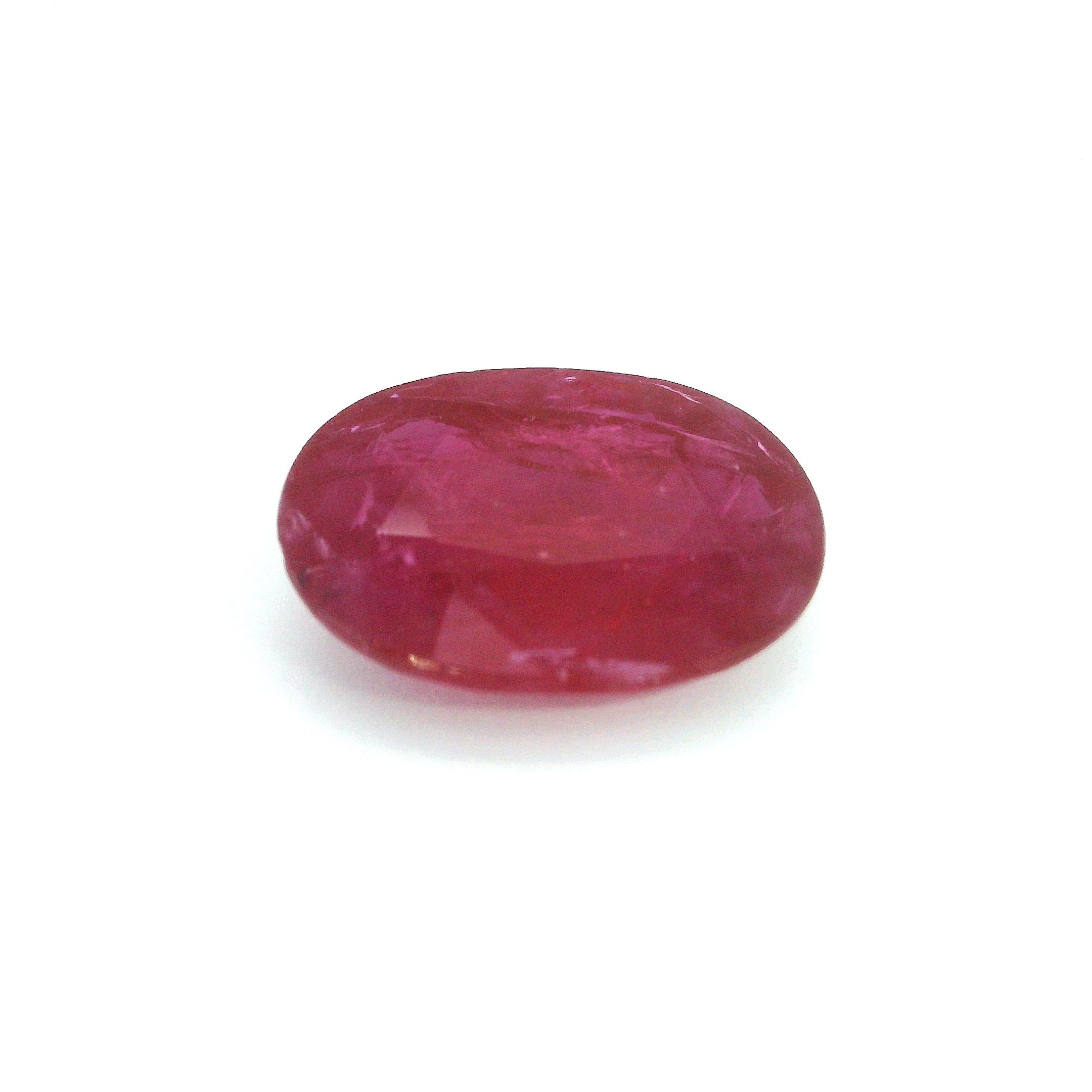 5.25 ct Oval Red Natural Ruby